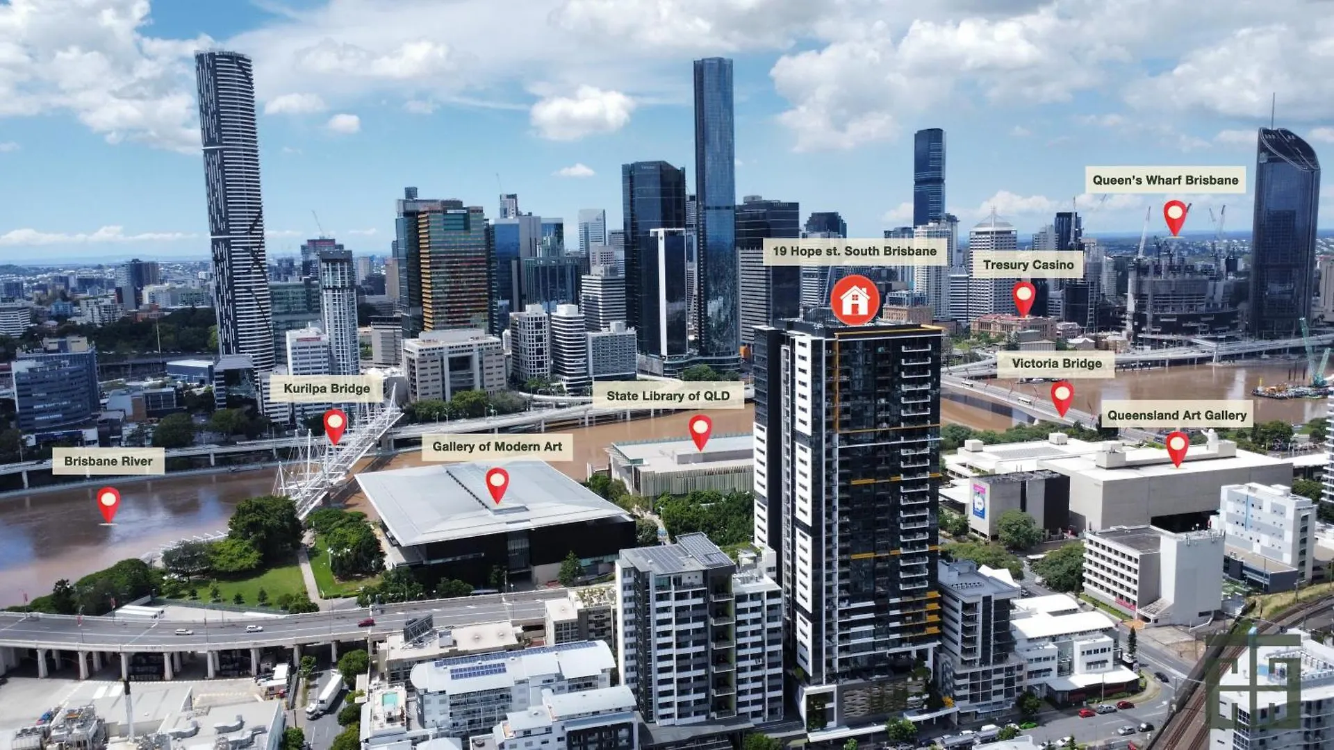 Southbank Art Haven 2Bedroom At Culture Center Brisbane Apartment